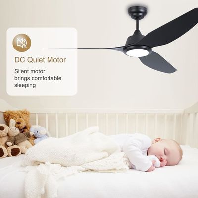 56 Luz de ventilador de techo inteligente con control de hogar de Alexa/Google