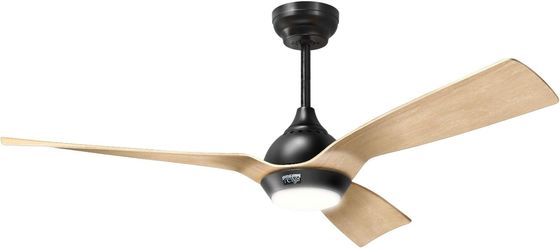 52 pulgadas ventilador de techo de diseño aerodinámico exterior Downrod montaje ventilador de techo con luz