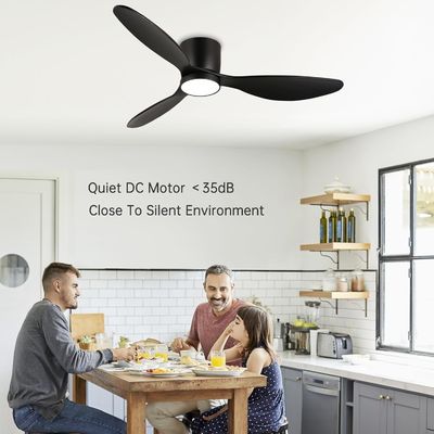 Blanco Negro Oro 52 ventilador de techo con función de ahorro de energía
