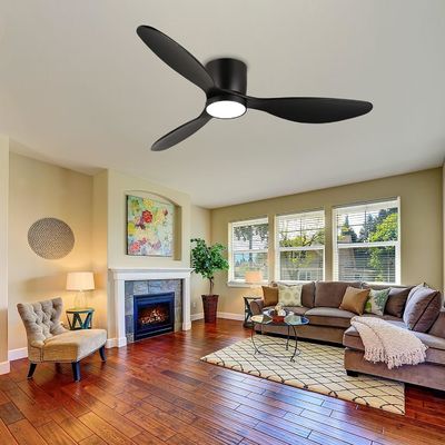 Blanco Negro Oro 52 ventilador de techo con función de ahorro de energía