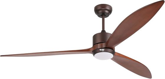 65 Luz de ventilador de techo contemporáneo con control de voz y luz LED atenuable