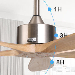 Ventilador de techo inteligente con luz silenciosa y ahorro de energía 6 velocidades de elección compatible con Alexa / Google Home