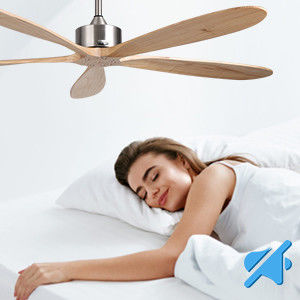Ventilador de techo inteligente con luz silenciosa y ahorro de energía 6 velocidades de elección compatible con Alexa / Google Home