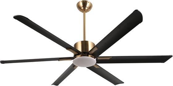 Ventilador de techo moderno inteligente de 72 pulgadas con luz en ABS blanco