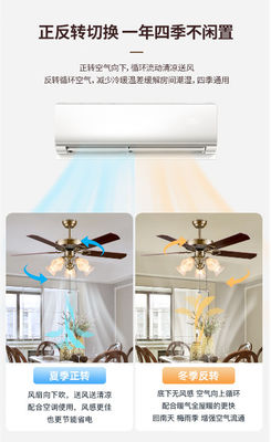 Moderno ahorro de energía DC silencioso motor ventilador de techo luz con Alexa Google Home Smart Life 6 velocidad de elección