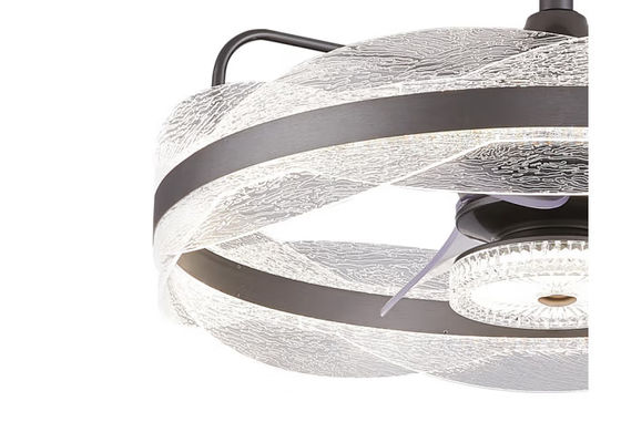Luz de ventilador de techo inteligente con 6 velocidades y 3 modos de luz