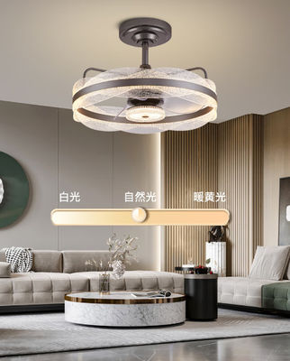 Luz de ventilador de techo inteligente con 6 velocidades y 3 modos de luz
