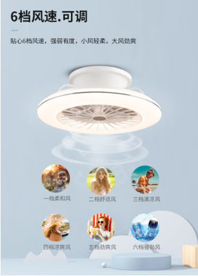 Ventilador de techo ABS de 3 velocidades con iluminación
