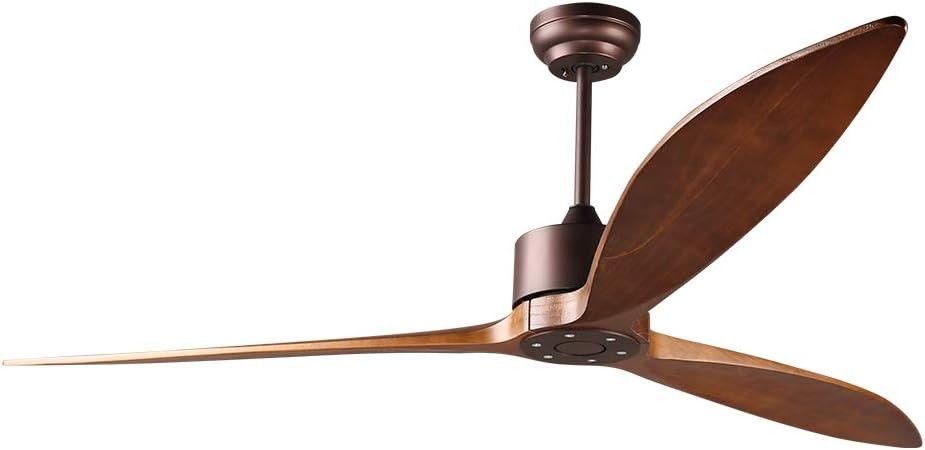 6 velocidades Alexa Control de voz ABS Smart DC Motor ventilador de techo con iluminación en oro Negro Blanco