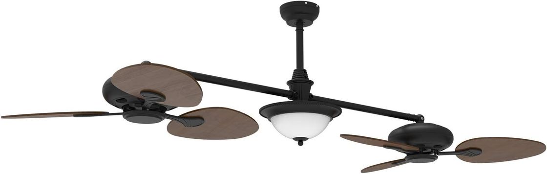Ventilador de techo inteligente de 86 pulgadas moderno con kit de luz y motor CC de 3 velocidades